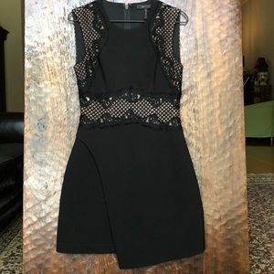 BCBG dress with lace accents